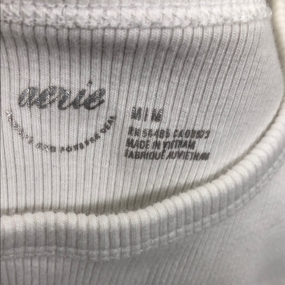 Aerie White Tank Top with Green Shamrock St. Patrick’s Day (T4) - Picture 3 of 6